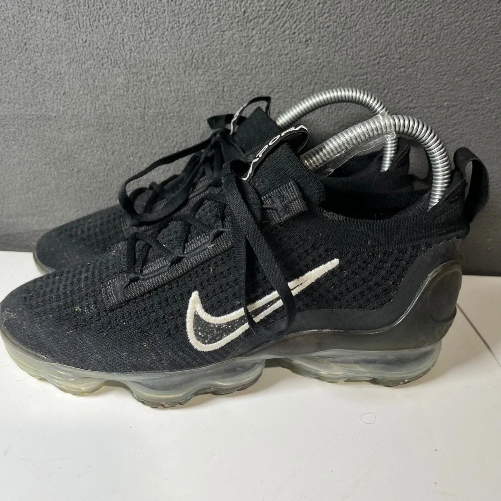 Nike Air VaporMax 2021 FK Black White Running Shoes DC4112-002 Mens 6 Womens 7.5